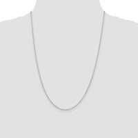 Sterling Silver Rhodium-plated 1.5mm Rolo Chain