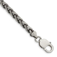 Sterling Silver Antiqued 6mm Round Spiga Chain