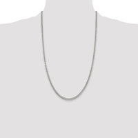 Sterling Silver Polished 3.15mm Curb Chain