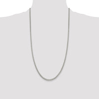 Sterling Silver Polished 3.15mm Curb Chain