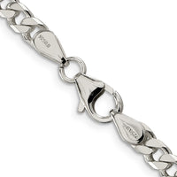 Sterling Silver Polished 5mm Curb Chain