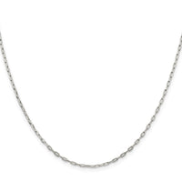 Sterling Silver 1.75mm Elongated Open Link Chain