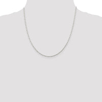 Sterling Silver 2mm Elongated Open Link Chain