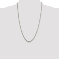 Sterling Silver 3.6mm Round Box Chain