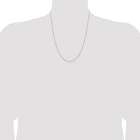Sterling Silver 1.25mm Rolo with Beads Chain w/4in ext.