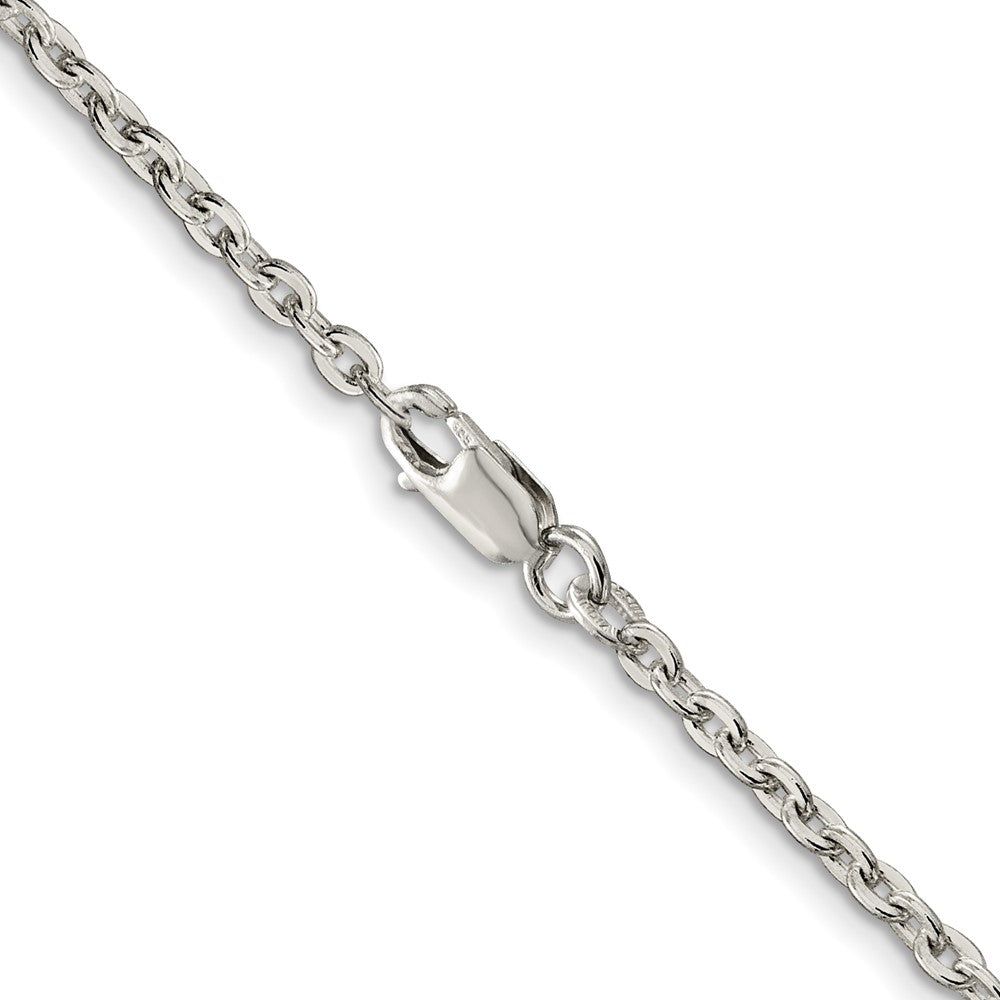 Sterling Silver 2.75mm Flat Link Cable Chain