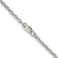 Sterling Silver 2.75mm Flat Link Cable Chain