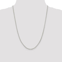 Sterling Silver 2.75mm Flat Link Cable Chain