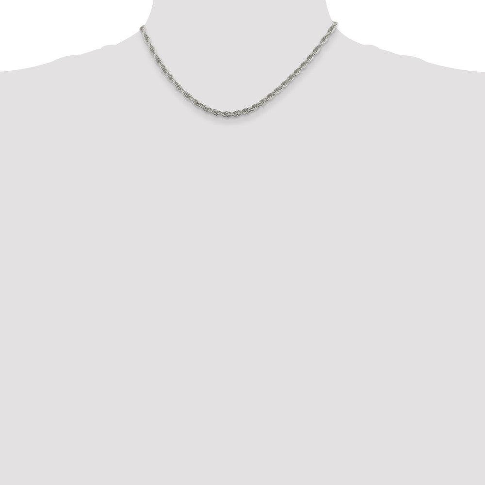 Sterling Silver 3.8mm Loose Rope Chain