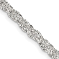 Sterling Silver 3.8mm Loose Rope Chain