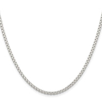 Sterling Silver 2.6mm Round Box Chain