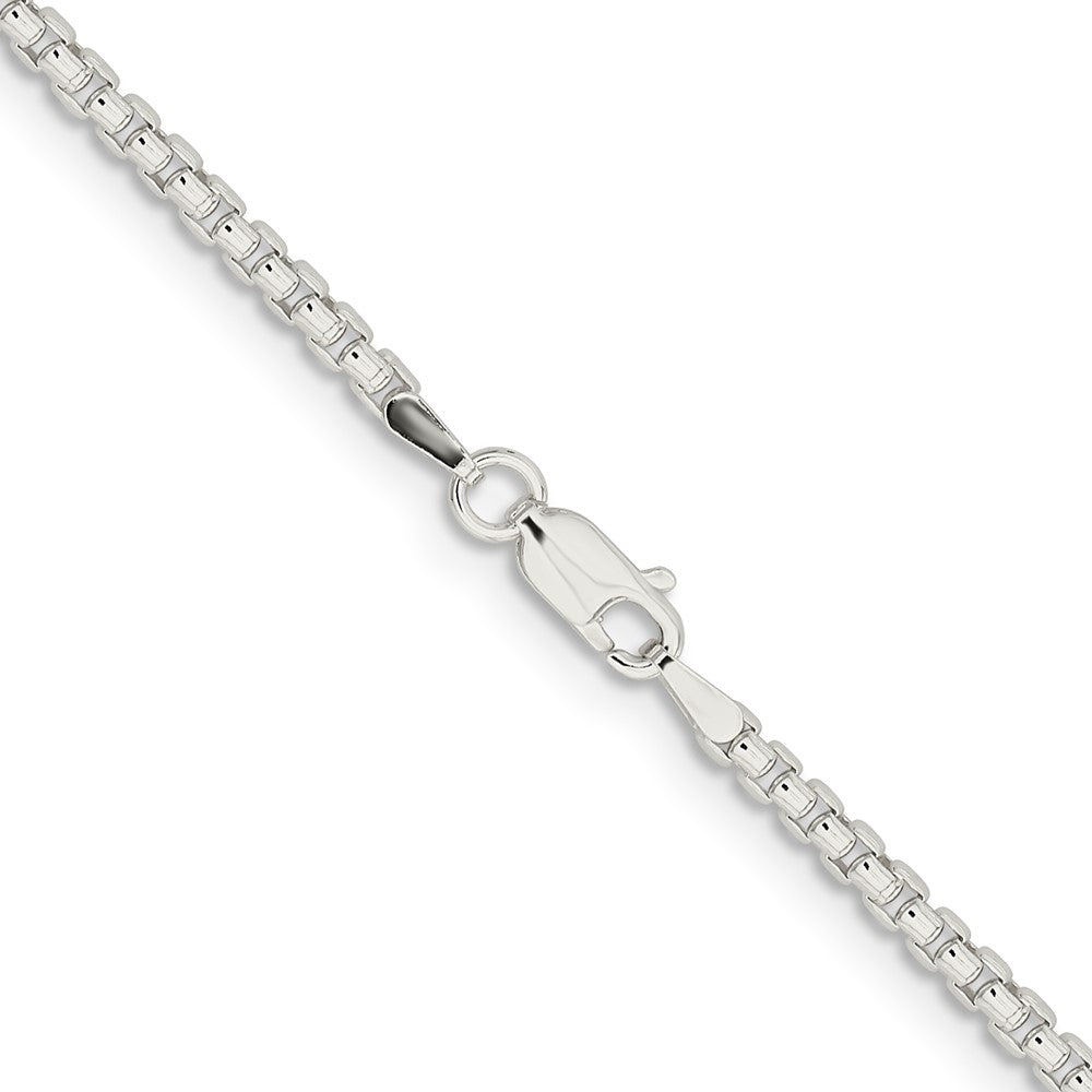 Sterling Silver 2.6mm Round Box Chain