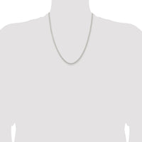 Sterling Silver Rhodium-plated 2.6mm Round Box Chain