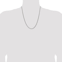 Sterling Silver Antiqued 1.6mm Solid Square Spiga Chain