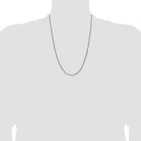 Sterling Silver Antiqued 1.6mm Solid Square Spiga Chain