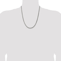 Sterling Silver Antiqued 3.6mm Round Box Chain