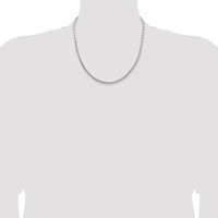 Sterling Silver 3.65mm Flat Rope Chain