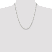Sterling Silver Polished 4mm Round Box Chain