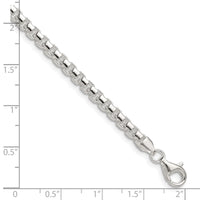 Sterling Silver Polished 4mm Round Box Chain