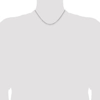 Sterling Silver Rhodium-plated 2.8mm Rolo Chain