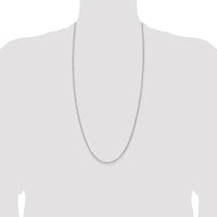 Sterling Silver Rhodium-plated 2.8mm Rolo Chain