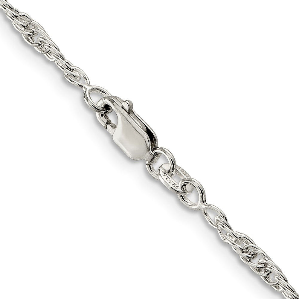 Sterling Silver 2.5mm Loose Rope Chain