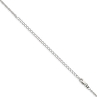 Sterling Silver 1.95mm Loose Rope Chain w/4in ext.