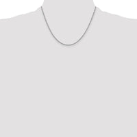 Sterling Silver Rhodium-plated 2mm Loose Rope Chain