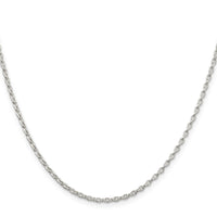 Sterling Silver 1.6mm Oval Fancy Rolo Chain