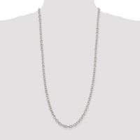 Sterling Silver 6.25mm Fancy Patterned Rolo Chain