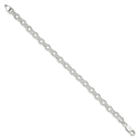 Sterling Silver 6.25mm Fancy Patterned Rolo Chain
