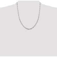 Sterling Silver 3.25mm Elongated Open Link Chain