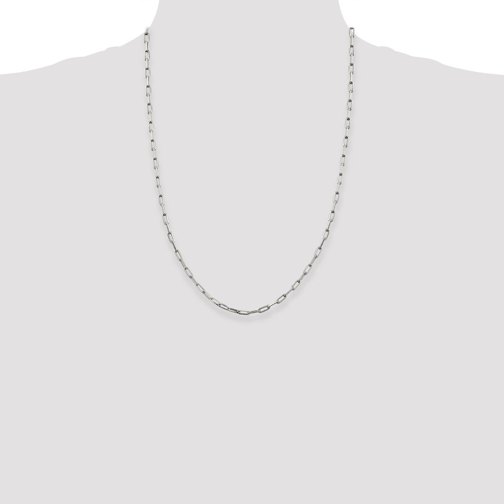 Sterling Silver 3.25mm Elongated Open Link Chain