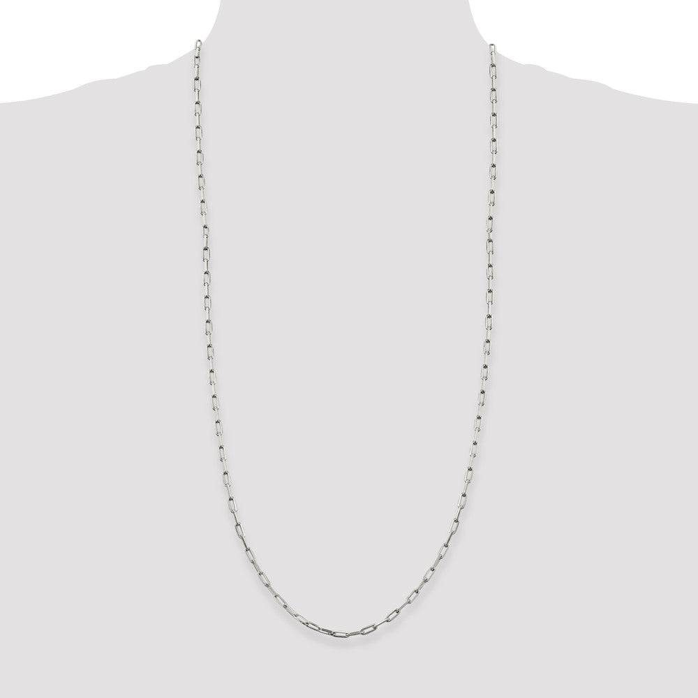 Sterling Silver 3.25mm Elongated Open Link Chain