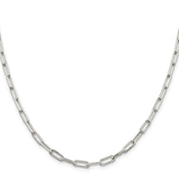 Sterling Silver 4.25mm Elongated Open Link Chain