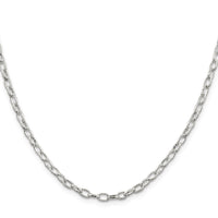 Sterling Silver 3.75mm Fancy Patterned Rolo Chain