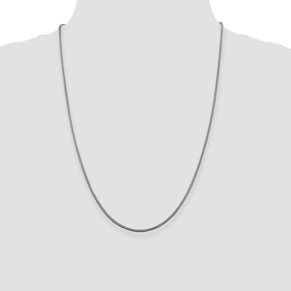 Sterling Silver 2mm Corona Chain