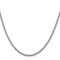 Sterling Silver 2.4mm Corona Chain