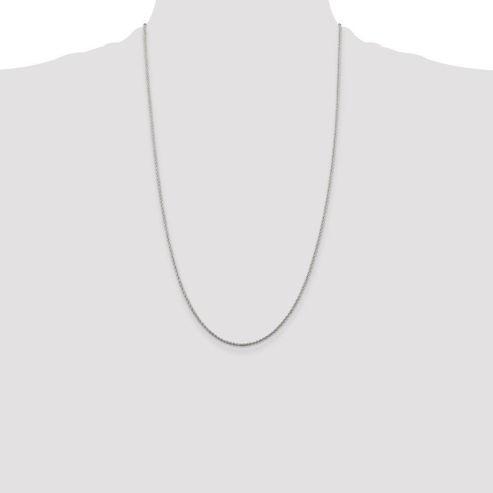 Sterling Silver 1.3mm Loose Rope Chain