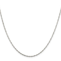 Sterling Silver 1.4mm Singapore Chain w/4in ext.