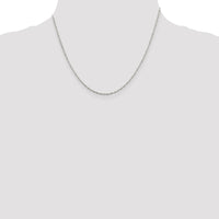 Sterling Silver 1.4mm Singapore Chain w/2in ext.