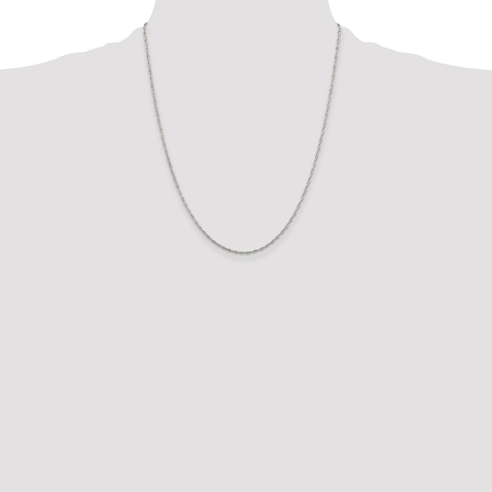 Sterling Silver 1.4mm Singapore Chain