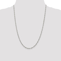 Sterling Silver 2.25mm Singapore Chain