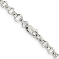 Sterling Silver 4mm Rolo Chain
