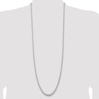 Sterling Silver Rhodium-plated 4.6mm Rolo Chain