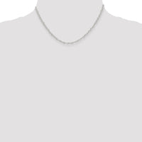Sterling Silver 3.5mm Fancy Heart Link Chain