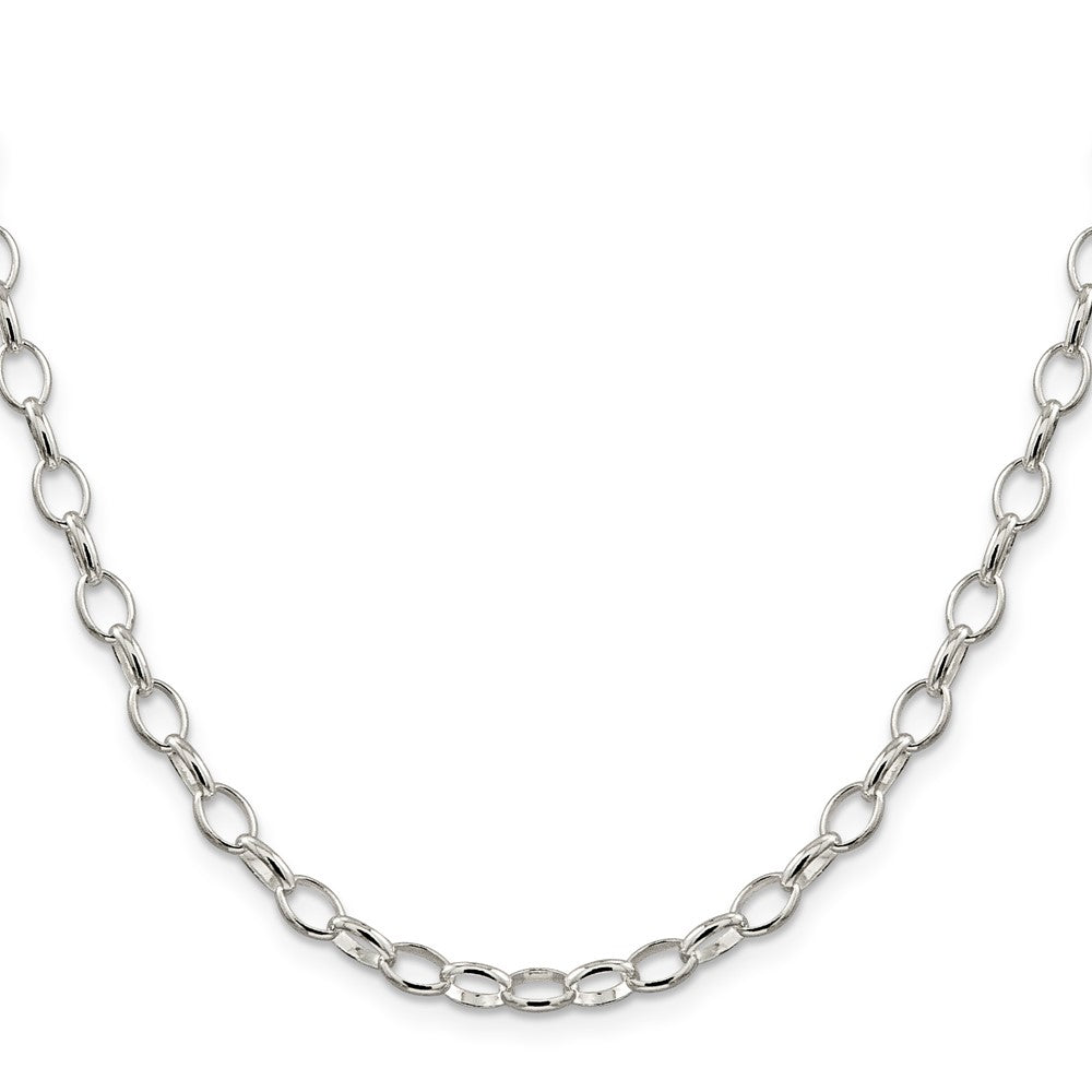 Sterling Silver 5mm Fancy Rolo Chain