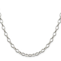 Sterling Silver 5mm Fancy Rolo Chain