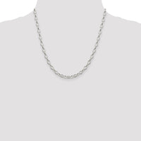 Sterling Silver 5mm Fancy Rolo Chain