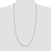 Sterling Silver 6.1mm Fancy Patterned Rolo Chain